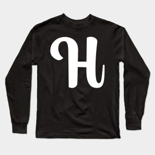 Letter H Long Sleeve T-Shirt